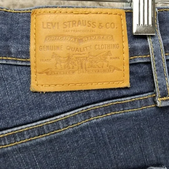Levis Jeans Womens 26 Blue Mile High Super Skinny Premium Stretch Denim - Picture 12 of 16